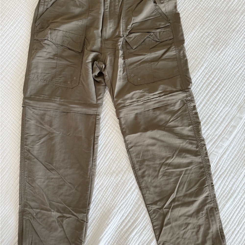 Men's Tan Convertable Cargo Pants
